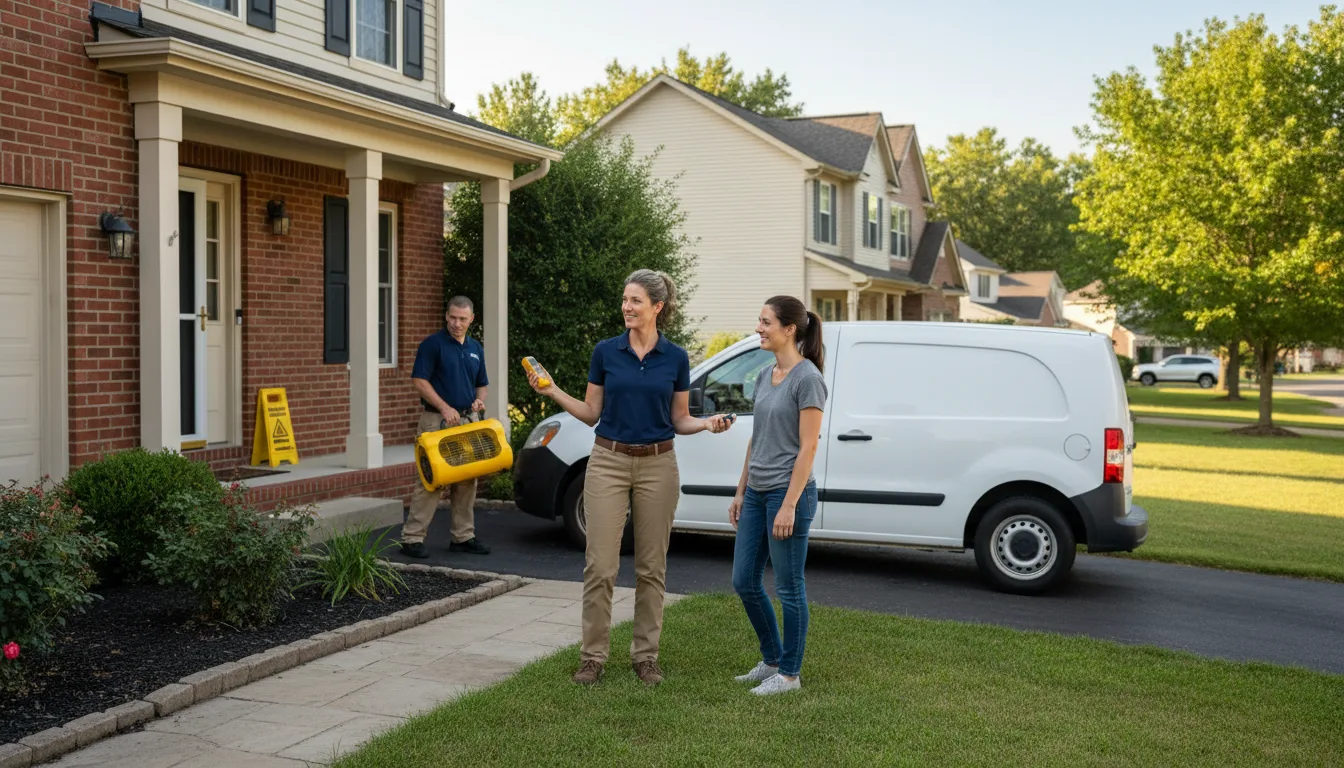 Residential water damage restoration in Fruitland, ID